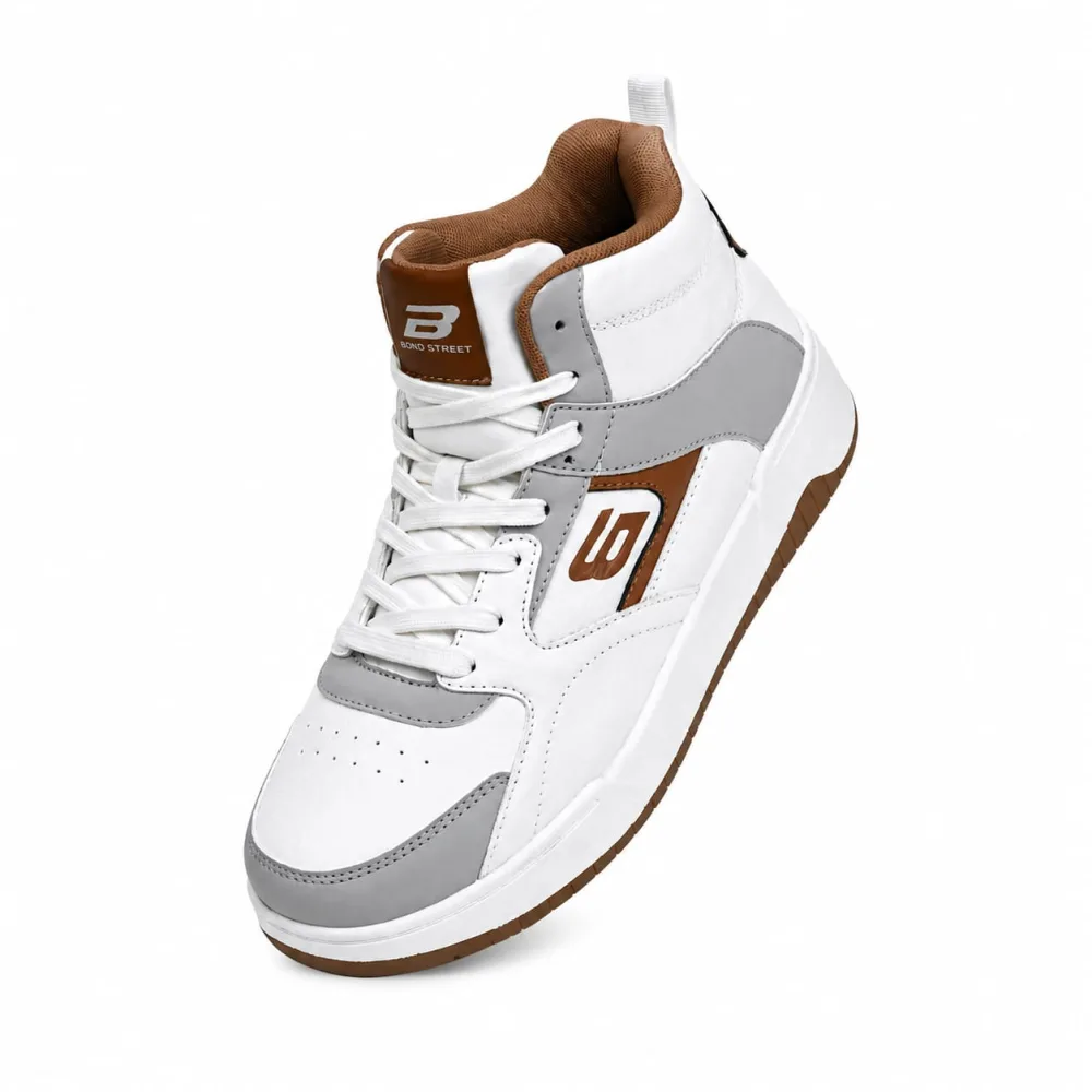 RedTape Bond Street High-Neck Casual Sneakers For Men's - Multicolor
