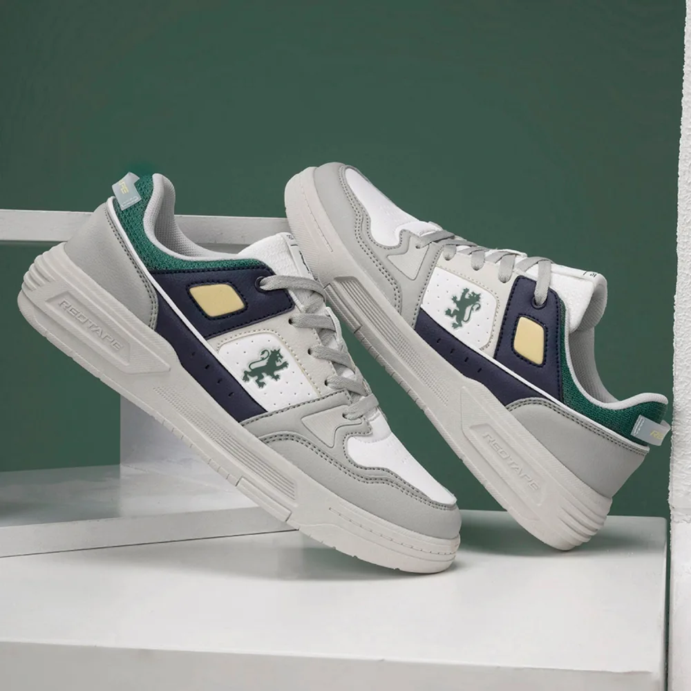 Redtape Orginal Low Cut Lifestyle Sneakers for Men in Grey Blue