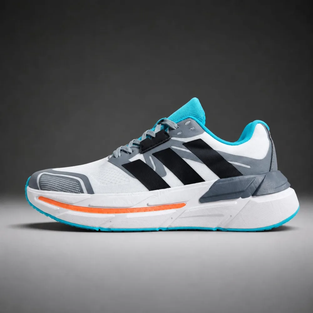 Adidas Super Premimum Running Shoes For Men -Black White