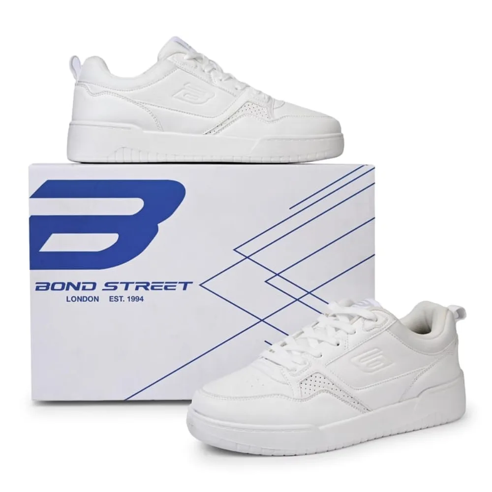 Redtape Bond Street Premium Sneakers For Men - White
